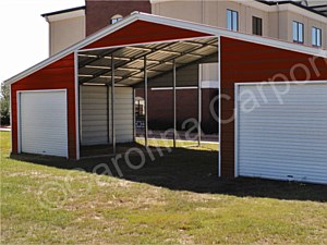 Vertical Roof Style Seneca Barn with Two Ends Closed